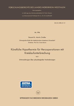 Künstliche Hypothermie für Herzoperationen mit Kreislaufunterbrechung