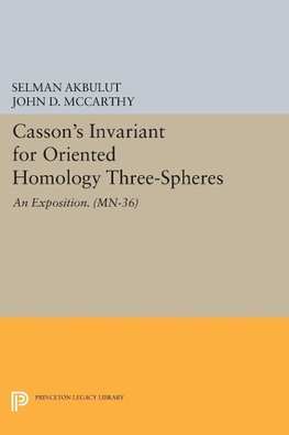 Casson's Invariant for Oriented Homology Three-Spheres