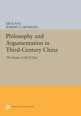 Philosophy and Argumentation in Third-Century China