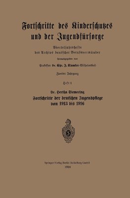 Fortschritte des Kinderschutzes und der Jugendfürsorge