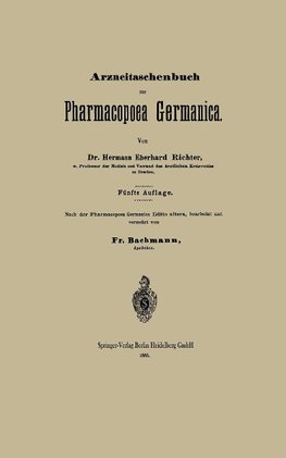 Arzneitaschenbuch zur Pharmacopoea Germanica