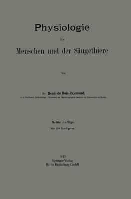 Physiologie des Menschen und der Säugethiere