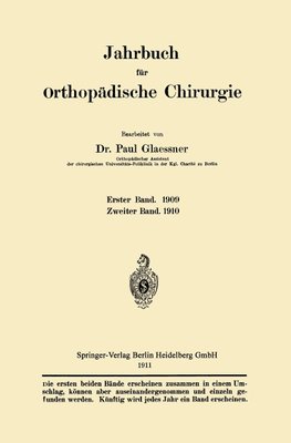 Jahrbuch für orthopädische Chirurgie