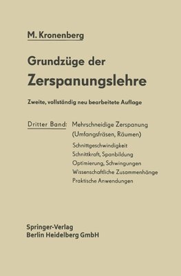 Grundzüge der Zerspanungslehre