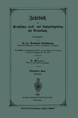 Jahrbuch der Preußischen Forst- und Jagdgesetzgebung und Verwaltung