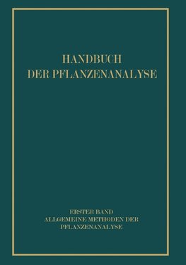 Allgemeine Methoden der Pflanzenanalyse