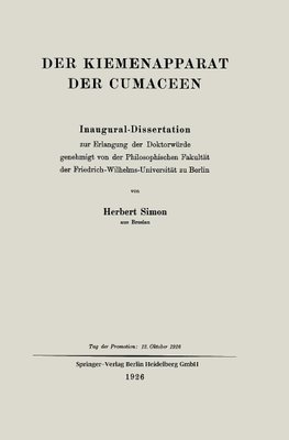 Der Kiemenapparat der Cumaceen