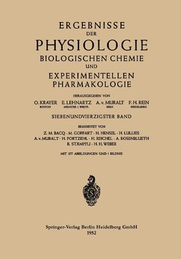 Ergebnisse der Physiologie Biologischen Chemie und Experimentellen Pharmakologie