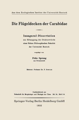 Die Flügeldecken der Carabidae