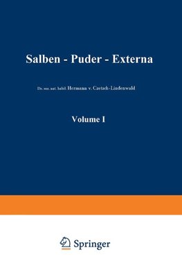 Salben · Puder · Externa