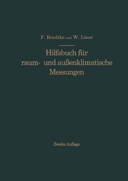 Hilfsbuch für raum- und außenklimatische Messungen