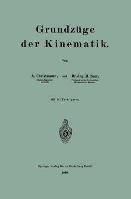 Grundzüge der Kinematik