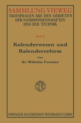 Kalenderwesen und Kalenderreform