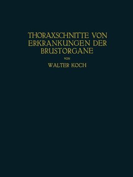 Thoraxschnitte von Erkrankungen der Brustorgane