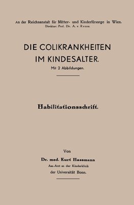 Die Colikrankheiten im Kindesalter