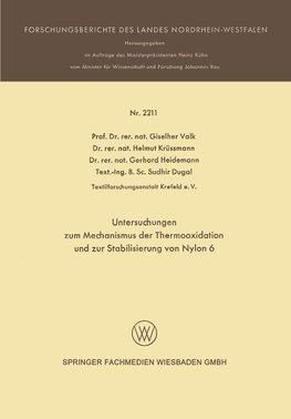 Untersuchungen zum Mechanismus der Thermooxidation und zur Stabilisierung von Nylon 6