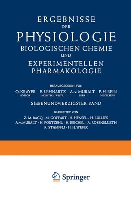 Ergebnisse der Physiologie Biologischen Chemie und Experimentellen Pharmakologie