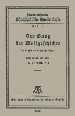 Der Gang der Weltgeschichte