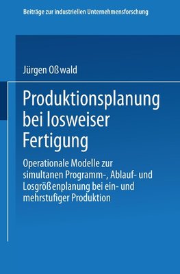 Produktionsplanung bei losweiser Fertigung