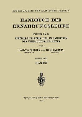 Handbuch der Ernährungslehre