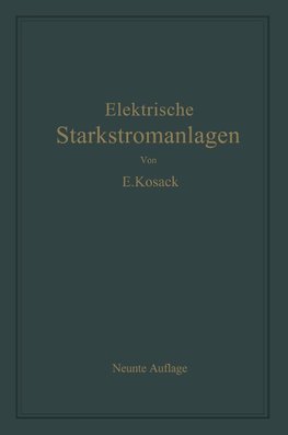 Elektrische Starkstromanlagen