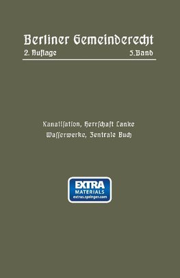 Kanalisation, Herrschaft Lanke, Wasserwerke, Zentrale Buch