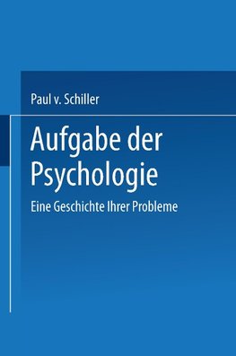 Aufgabe der Psychologie