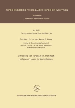 Umladung von langsamen, mehrfach geladenen Ionen in Neutralgasen