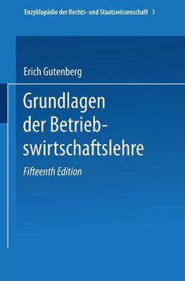 Grundlagen der Betriebswirtschaftslehre