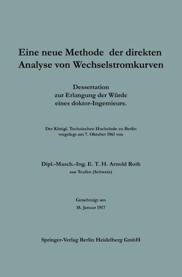 Eine neue Methode der direkten Analyse von Wechselstromkurven