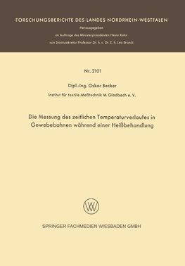 Die Messung des zeitlichen Temperaturverlaufes in Gewebebahnen während einer Heißbehandlung