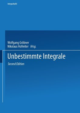 Unbestimmte Integrale