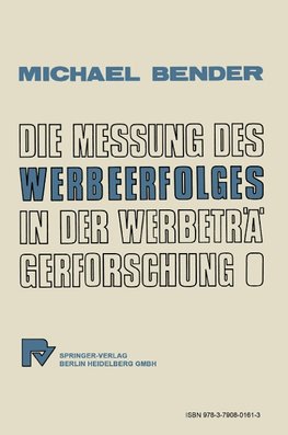 Die Messung des Werbeerfolges in der Werbeträgerforschung