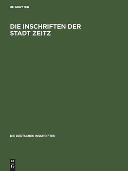 Die Inschriften der Stadt Zeitz