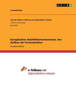 Europäischer Stabilitätsmechanismus. Der Aufbau der Finanzstruktur