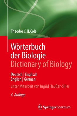 Wörterbuch der Biologie/Dictionary of Biology