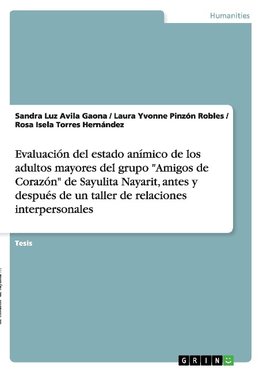 Evaluación del estado anímico de los adultos mayores del grupo "Amigos de Corazón" de Sayulita Nayarit, antes y después de un taller de relaciones interpersonales