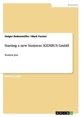 Starting a new business: KIDSBUS GmbH