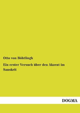 Ein erster Versuch über den Akzent im Sanskrit