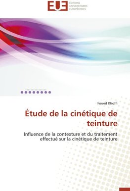 Étude de la cinétique de teinture