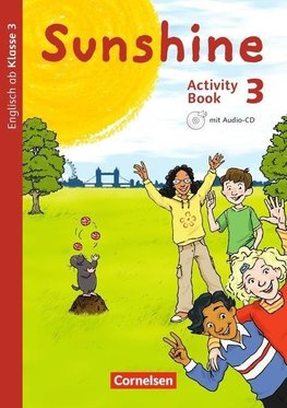 Sunshine 3. Schuljahr. Activity Book mit Audio-CD, Minibildkarten und Faltboxen