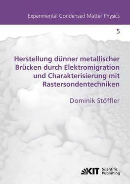 Herstellung dünner metallischer Brücken durch Elektromigration und Charakterisierung mit Rastersondentechniken