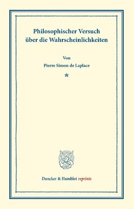 Philosophischer Versuch über die Wahrscheinlichkeiten