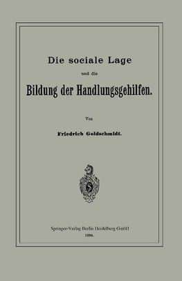 Die sociale Lage und die Bildung der Handlungsgehilfen