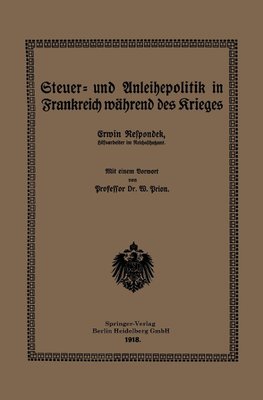 Steuer- und Anleihepolitik in Frankreich während des Krieges