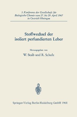 Stoffwechsel der isoliert perfundierten Leber