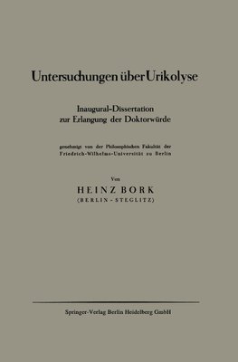 Untersuchungen über Urikolyse