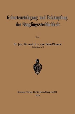 Geburtenrückgang und Bekämpfung der Säuglingssterblichkeit