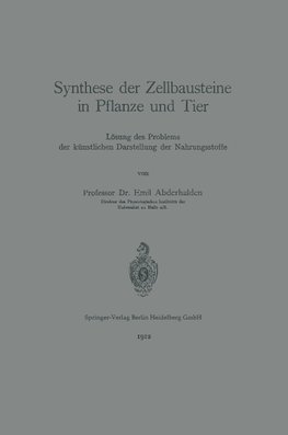 Synthese der Zellbausteine in Pflanze und Tier