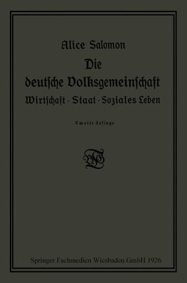 Die deutsche Volksgemeinschaft